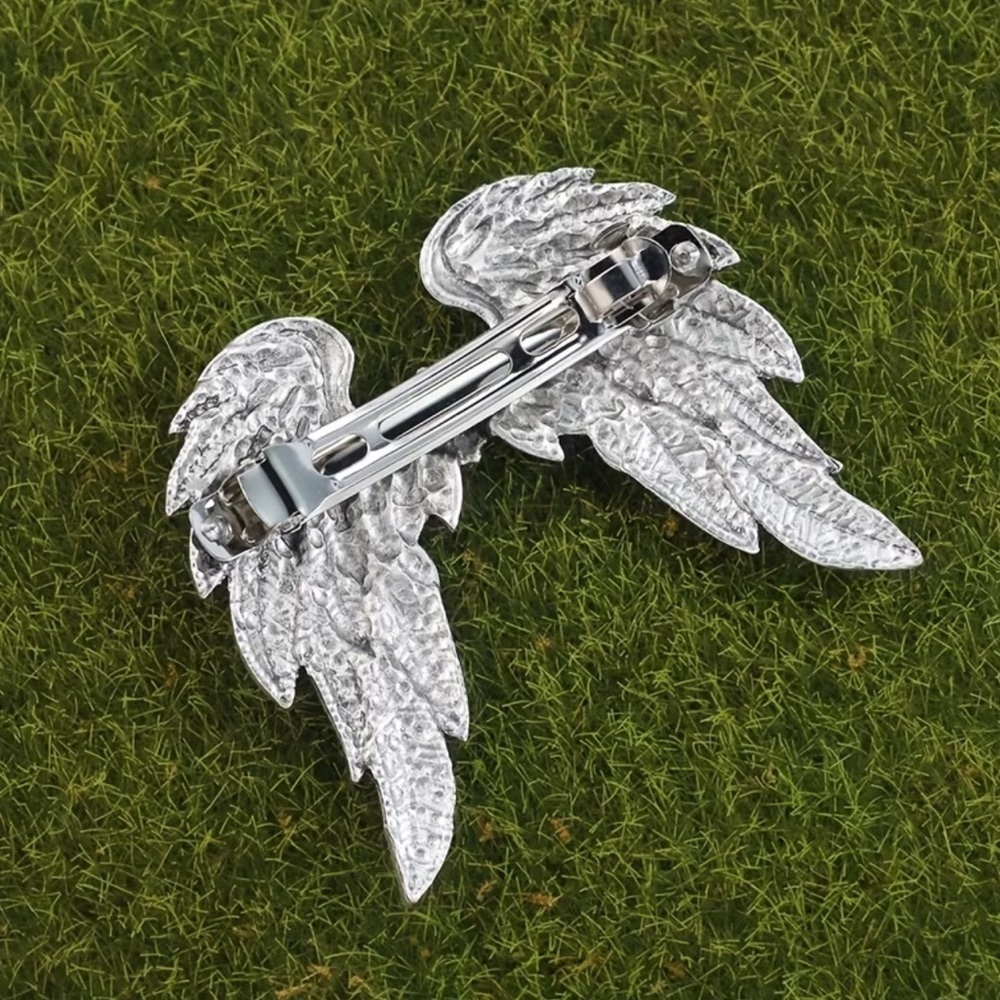 New! Viking Silver Angel Wing Hair Clip 🪽 B1-49 - Picture 4 of 6